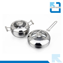 Moda Eco-Friendly Metal Tipo Aço Inoxidável Cookware Set Pot Set